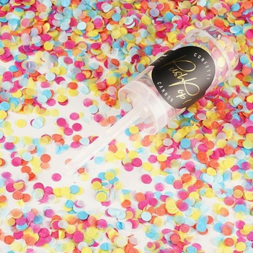 Confetis Push Pop Coloridos